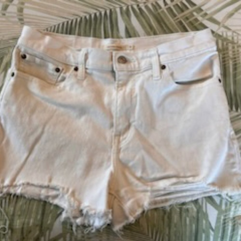 White Denim Levis Shorts